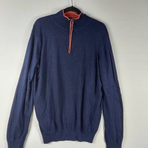 Jeremy Argyle  XL blue  Quarter Zip Sweater
